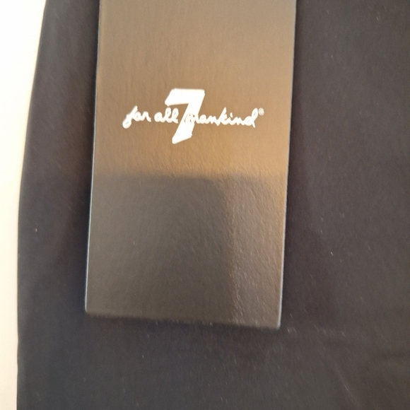 FOR ALL 7 MANKIND DRESS SHORTS SIZE 28, BLACK - Picture 5 of 7